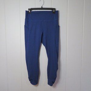 PureLuxe by Fabletics - Blue Leggings opening on bottom Large (No Tags)